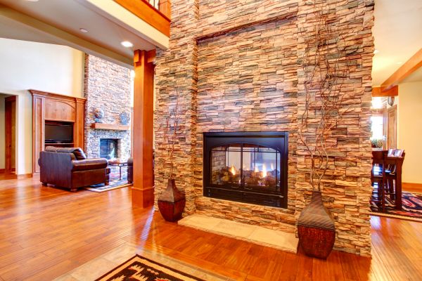 Stone Hearth Installation in Eagle