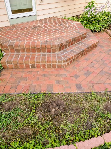 Brick Stoop Repair in Eagle